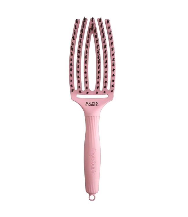 Olivia Garden Mini Finger Brush Soft Pink for Think Pink